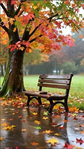 Relaxing Music & Rain Sounds | Autumn Rain and Unfinished Stories #healing #relax #slowliving #rain