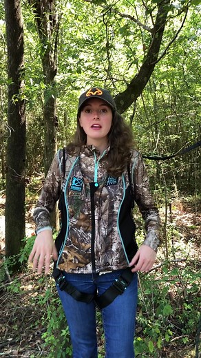 PSA- Wear a safety harness when hunting from a tree stand! #reels | Anna The Archer