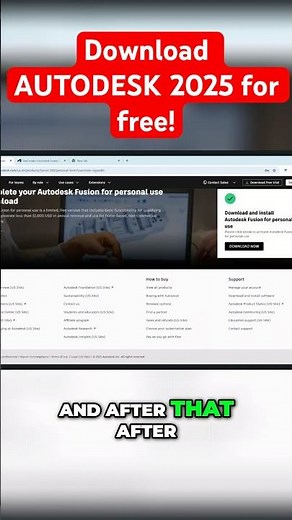 Get Autodesk Fusion FREE! Simple steps to Download NOW! #shorts