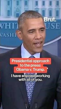Presidential approach to press: Obama v. Trump