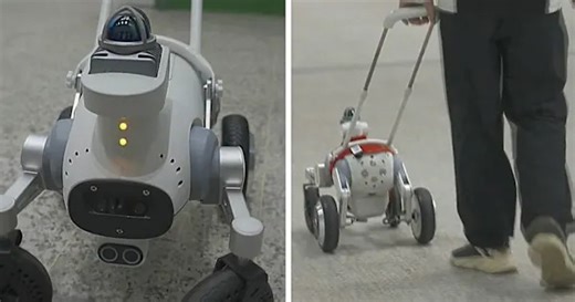 AI-powered robot guide dogs begin trial in China's metro system