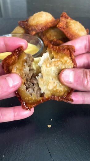 Cheesesteak Egg Roll Ravioli Recipe with Homemade Cheese Wiz
