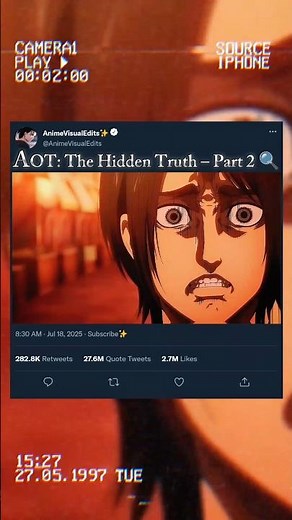 Colossal Titan’s Face Looks Just Like Eren & Ymir 😳 #aot #attackontitan #eren #animeedit