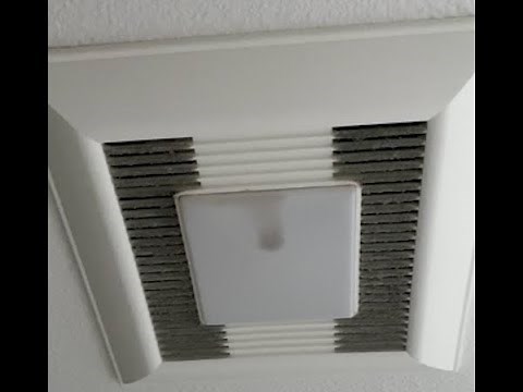 Panasonic Whisperlight Bathroom Fan how to remove lightbulb