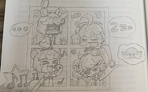【FNAF同人绘画】这几天画个老玩具四人组玩玩