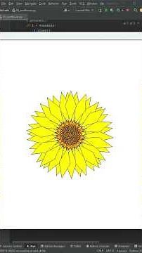 Python Turtle Fun #33 | Creating a Perfect Sunflower Using Python Turtle! 🐢🎨🌻 #python