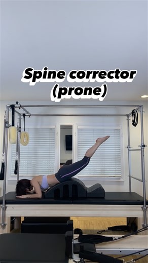 Michelle Kim on Instagram: "🤍 Spine Corrector series [3]✨ 📌(prone) back extension > swan dive > swimming prep ✨The arc supports your front body as you strengthen your back extensors and open your chest. Perfect for counteracting all that forward folding we do daily! Save & try😘 #pilatesworkout #pilatesinstructor #pilatesfit #pilatesflow #spinecorrector"