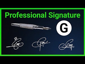 "Stylish Signature with Letter G | Creative G Signature Ideas for Your Name"