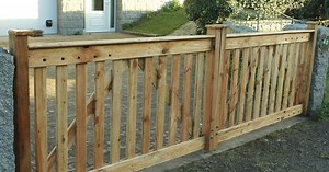 Pallet Wood Driveway Gates Detailed Step-by-Step Design & Construction