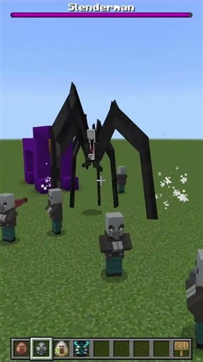 Slenderman in Minecraft PE😨😨😨