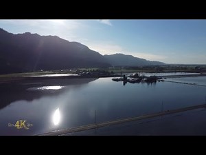 Chilliwack: Drone view current flood conditions Friday morning Abby border 12-3-2021