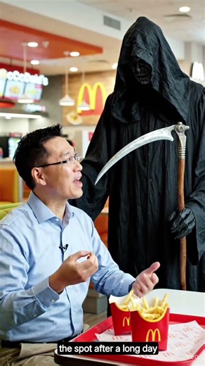 Me & the Grim Reaper Sharing McDonald's Fries 🍟💀