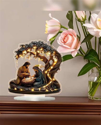 Elevate your holiday decor with this exquisitely crafted Nativity scene figurine, a timeless representation of the biblical story of Jesus’ birth. | Rgss&A | Facebook