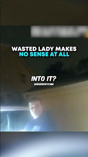 Wasted lady makes NO sense at all 😵‍💫