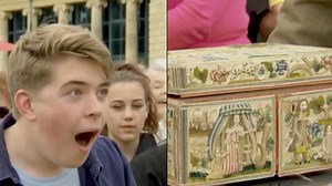 Teen's jaw drops as he learns life-changing value of box as expert has 'never seen anything like it'