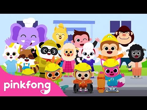 Architect, Baker, Cashier and more | Job Songs for Kids | Job ABCs | Pinkfong Songs for Kids