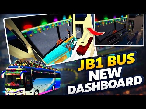 BUSSID GB1 New Dashboard + Interior Look 😍 | Full Bus Tour Game: Bus Simulator Indonesia