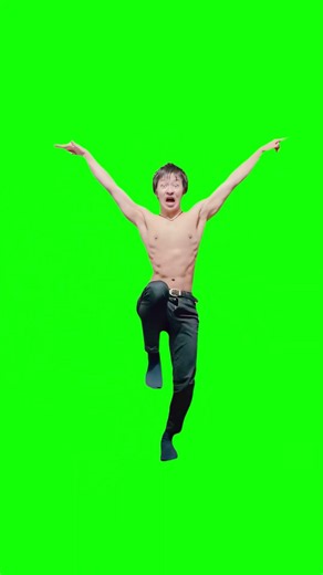 Rakuten Point Dance meme - Green Screen