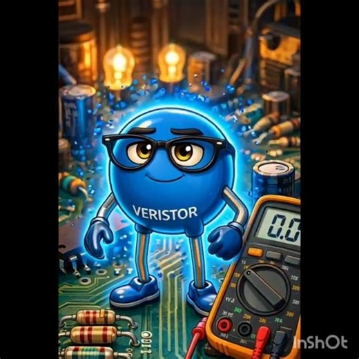 Circuit ka Asli Superhero: VDR (Varistor) 🛡| What is VDR? #electroniccomponent#shorts #youtubeshorts