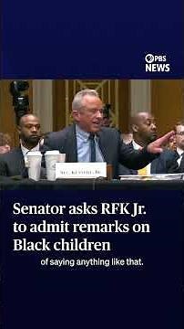 WATCH: Senator asks RFK Jr. to admit remarks on Black children