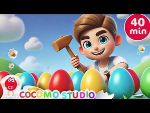 Surprise Color Eggs 🥚 40 Min Kids Learning Video | Colors for Toddlers & Preschool Fun