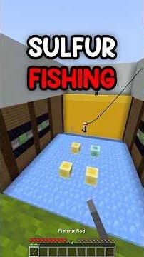 SULFUR FISHING IS MY CALLING 🎣 #minecraft