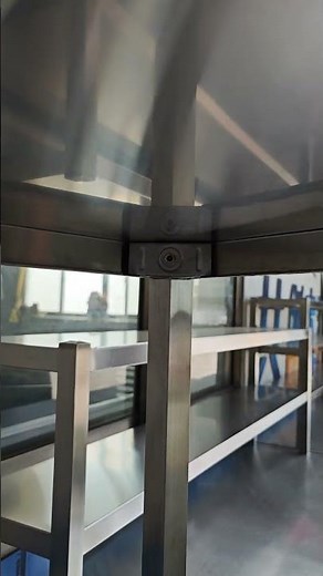 Knock-Down 4-Tier Stainless Steel Shelving | Hidden Assembly Design #storagesolutions #kitchen
