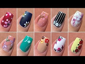 10 Easy flower nail art designs for beginners || New nail art 2026