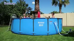 Enjoy summer with Bestway Steel Pro Max! It includes filter pump to help maintain a steady flow of clean water in your Bestway pool so you won't need to replace the water every time. Available at Toy Kingdom (Official) | Bestway