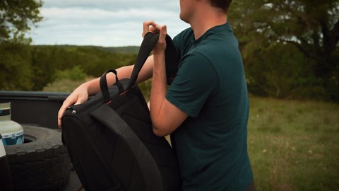 Amazon.com : FireStorm™ Series I Black Propane - Portable Fire Pit - Easy Breakdown and Assembly - Fuel Efficient Propane Burning Campfire - Powder-Coated Steel : Patio, Lawn & Garden