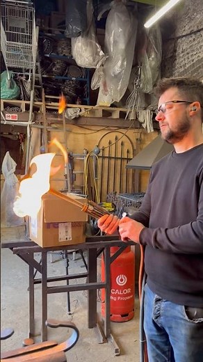 Forging the feet for fireplace tool sets. #blacksmith #makingvideos #handmade #blacksmithing
