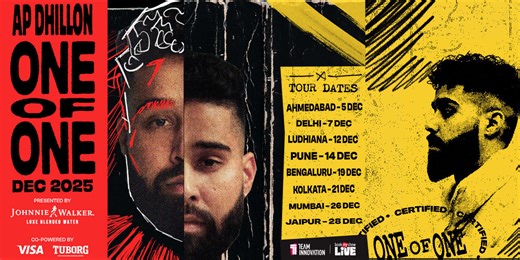 AP Dhillon: One Of One - India Tour Concerts, Events, Music Shows Events Tickets - BookMyShow