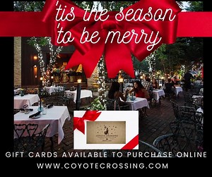 Give friends and Family an online gift card @coyotecrossing.com toasttab.com/coyote-crossing-restaurant-800-spring-mill-ave/giftcards Like our page to support local business! | Coyote Crossing