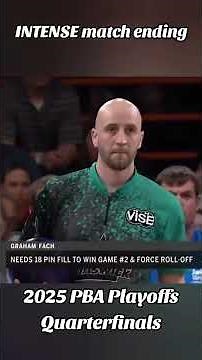 INTENSE match ending at the 2025 PBA Playoffs Quarterfinals #sports #bowling #bowlingtiktok