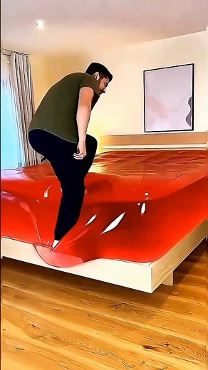 China's dangerous bed—no matter how much you jump on it, you won't get hurt! 😱#shorts #sciencefac...