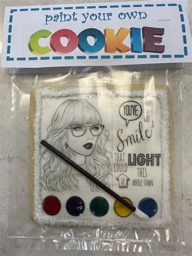 6 Pack Valentine PYO Cookies - Extra Large (4” X 4”) Paint Your Own - Etsy