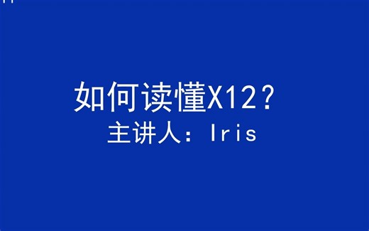 如何读懂X12？
