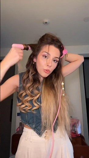 I'm doing my hair like a fairy for an evening in the United States!! 🧚💖✨ pt3