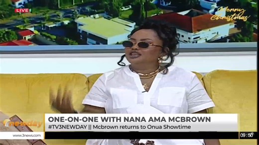 “I won’t marry again, but I can still give birth again.” Nana Ama McBrown. #TV3NewDay #TV3GH | TV3 Ghana