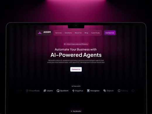 🧠 AI-Powered Automation Website Design