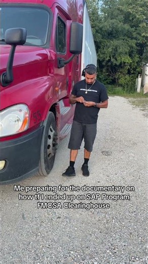 Me preparing for the documentary on how tf I ended up on SAP Program FMCSA Clearinghouse