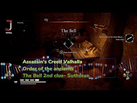 Assassins Creed Valhalla order of ancients the bell second clue Suthsexe