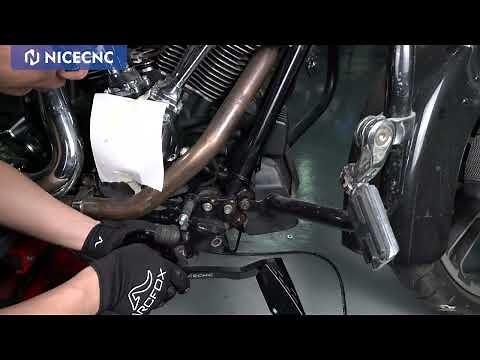 NICECNC | How to install Integrated Rear Brake Lever Pedal Kit for Harley-Davidson Touring and Trike