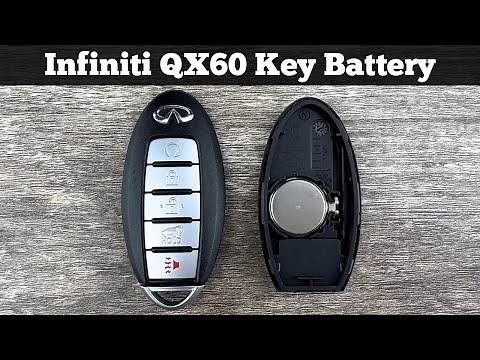 How To Replace 2016 - 2019 Infiniti QX60 Remote Key Fob Battery - Change Replacement Key Batteries