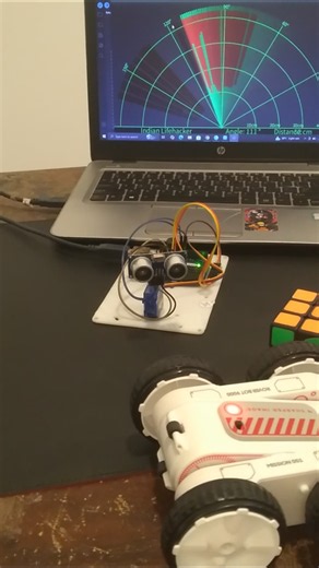Creative Army radar system🛰 🏴‍☠️ #experiment #usa #arduino #diy #schoolproject