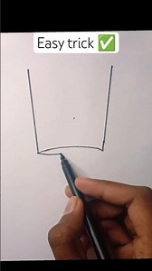 How to draw a glass #easydrawing #howtodraw #tutorial