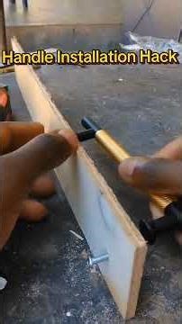 Handle Installation Hack #woodworking #handletricks # multiplehandles