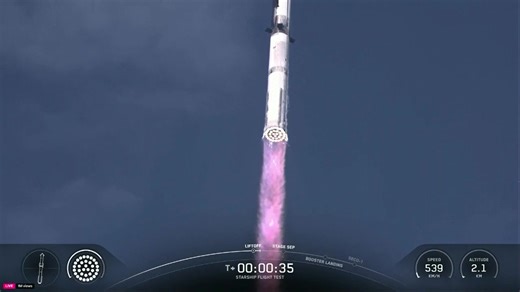 1.9M views · 26K reactions | WATCH: Starship flight test 9 takes off as @SpaceX takes steps to prepare for a flight to Mars | Fox News | Facebook