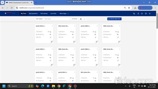 Mettl Examination Process