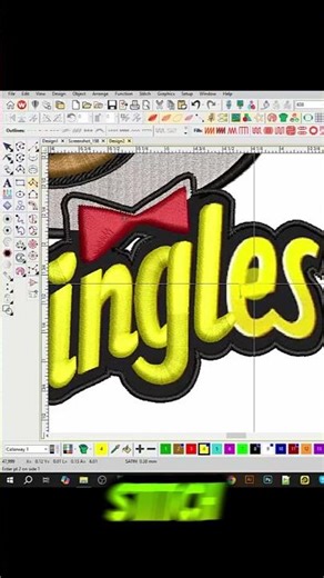 Embroidery Digitizing Process #embroidery #digitizing #tutorial #logo #shorts #wilcomembroidery